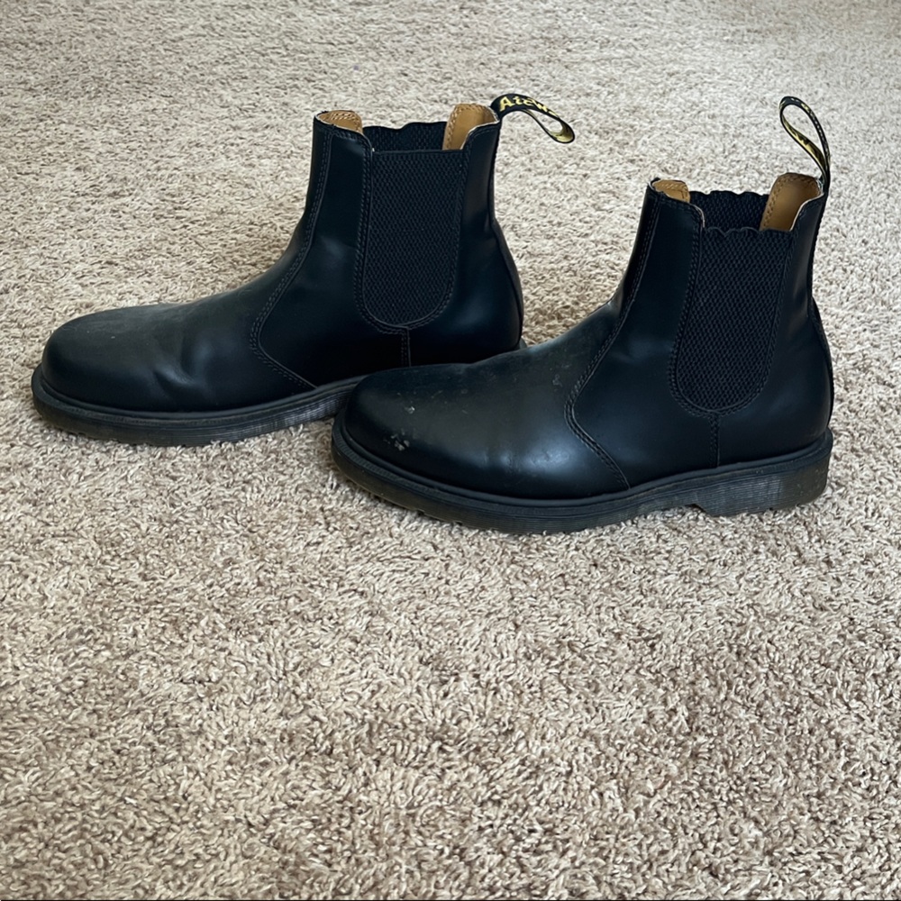 Dr. Martens Black Leather Ankle Boots